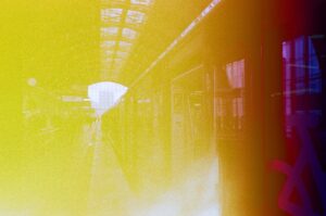 Photographie en argentique 35 mm Kodak Allemagne Berlin Station de train 